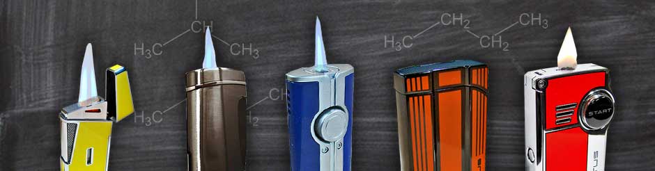 Types of store butane lighters